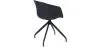 Silla de Oficina con Reposabrazos - Silla de Escritorio de Diseño Negro - Joan  image 7