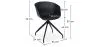 Silla de Oficina con Reposabrazos - Silla de Escritorio de Diseño Negro - Joan  image 7