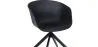 Silla de Oficina con Reposabrazos - Silla de Escritorio de Diseño Negro - Joan  image 7