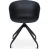 Silla de Oficina con Reposabrazos - Silla de Escritorio de Diseño Negro - Joan  image 7