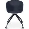Silla de Oficina con Reposabrazos - Silla de Escritorio con Ruedas - Blanco y Negro - Jodie  image 7