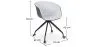 Silla de Oficina con Reposabrazos - Silla de Escritorio con Ruedas - Blanco y Negro - Jodie  image 7