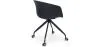 Silla de Oficina con Reposabrazos - Silla de Escritorio con Ruedas - Blanco y Negro - Jodie  image 7