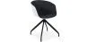 Silla de Oficina con Reposabrazos Tapizada - Silla de Escritorio - Blanco y Negro - Jodie  image 7