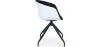 Silla de Oficina con Reposabrazos Tapizada - Silla de Escritorio - Blanco y Negro - Jodie  image 7