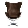 Sillón con Reposabrazos - Estilo Aviador - Cuero y Metal - Cocoon  image 7