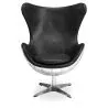 Sillón de Diseño con Reposabrazos - Diseño Huevo - Cuero y Metal - Cocoon  image 7