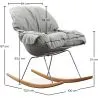 Sillón Mecedora Acolchada - Diseño Escandinavo - Ruma image 7
