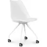Silla de Oficina con Ruedas - Silla de Escritorio Blanca - Canva image 7