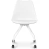 Silla de Oficina con Ruedas - Silla de Escritorio Blanca - Canva image 7