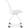 Silla de Oficina con Ruedas - Silla de Escritorio Blanca - Canva image 7