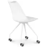 Silla de Oficina con Ruedas - Silla de Escritorio Blanca - Canva image 7