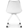 Silla de Oficina con Ruedas - Silla de Escritorio Blanca - Canva image 7