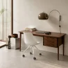 Silla de Oficina con Ruedas - Silla de Escritorio Blanca - Canva image 7