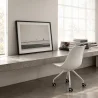 Silla de Oficina con Ruedas - Silla de Escritorio Blanca - Canva image 7