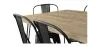 Pack Mesa de Comedor - Diseño Industrial 150cm + Pack de 6 Sillas de Comedor - Diseño Industrial - Hairpin Stylix image 7