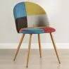 Silla de Comedor - Tapizada en Patchwork - Estilo Escandinavo - Simona image 7