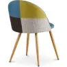 Silla de Comedor - Tapizada en Patchwork - Estilo Escandinavo - Simona image 7