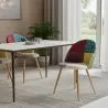 Silla de Comedor - Tapizada en Patchwork - Estilo Escandinavo - Ray image 7