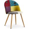 Silla de Comedor - Tapizada en Patchwork - Estilo Escandinavo - Ray image 7