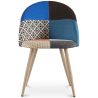 Silla de Comedor - Tapizada en Patchwork - Estilo Escandinavo - Evelyne  image 7