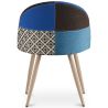 Silla de Comedor - Tapizada en Patchwork - Estilo Escandinavo - Evelyne  image 7