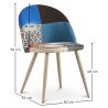 Silla de Comedor - Tapizada en Patchwork - Estilo Escandinavo - Evelyne  image 7