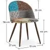Silla de Comedor - Tapizada en Patchwork - Estilo Escandinavo - Patty image 7