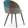 Silla de Comedor - Tapizada en Patchwork - Estilo Escandinavo - Patty image 7