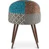 Silla de Comedor - Tapizada en Patchwork - Estilo Escandinavo - Patty image 7