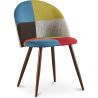 Silla de Comedor - Tapizada en Patchwork - Estilo Escandinavo - Simona image 7