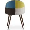 Silla de Comedor - Tapizada en Patchwork - Estilo Escandinavo - Simona image 7