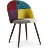 Silla de Comedor - Tapizada en Patchwork - Estilo Escandinavo - Ray image 7