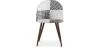 Silla de Comedor - Tapizada en Patchwork Blanco y Negro - Evelyne  image 7