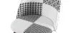 Silla de Comedor - Tapizada en Patchwork Blanco y Negro - Evelyne  image 7