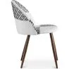 Silla de Comedor - Tapizada en Patchwork Blanco y Negro - Evelyne  image 7