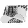 Silla de Comedor - Tapizada en Patchwork Blanco y Negro - Evelyne  image 7