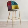 Taburete Tapizado en Patchwork - Estilo Escandinavo - Evelyne  image 7