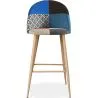 Taburete Tapizado en Patchwork - Estilo Escandinavo - Evelyne  image 7