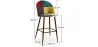Taburete Tapizado en Patchwork - Estilo Escandinavo - Ray image 7