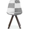 Silla de Comedor - Tapizada en Patchwork - Blanco y Negro - Denisse  image 7