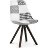 Silla de Comedor - Tapizada en Patchwork - Blanco y Negro - Denisse  image 7