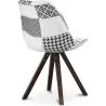 Silla de Comedor - Tapizada en Patchwork - Blanco y Negro - Denisse  image 7