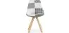 Silla de Comedor - Tapizada en Patchwork Blanco y Negro - Denisse  image 7