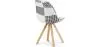 Silla de Comedor - Tapizada en Patchwork Blanco y Negro - Denisse  image 7