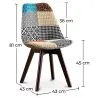 Silla de Comedor - Tapizada en Patchwork  - Patty  image 7