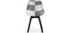 Silla de Comedor - Tapizada en Patchwork Blanco y Negro - Nueva Edición - Sam image 7