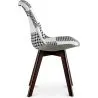 Silla de Comedor - Tapizada en Patchwork Blanco y Negro - Nueva Edición - Sam image 7