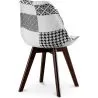 Silla de Comedor - Tapizada en Patchwork Blanco y Negro - Nueva Edición - Sam image 7