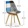 Silla de Comedor - Tapizada en Patchwork - Pixi  image 7